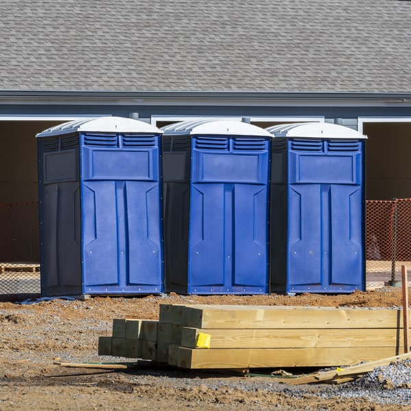 how do you ensure the portable toilets are secure and safe from vandalism during an event in Shields